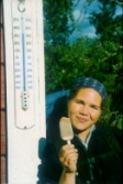 Irene geniet das Kalte in Lappland
